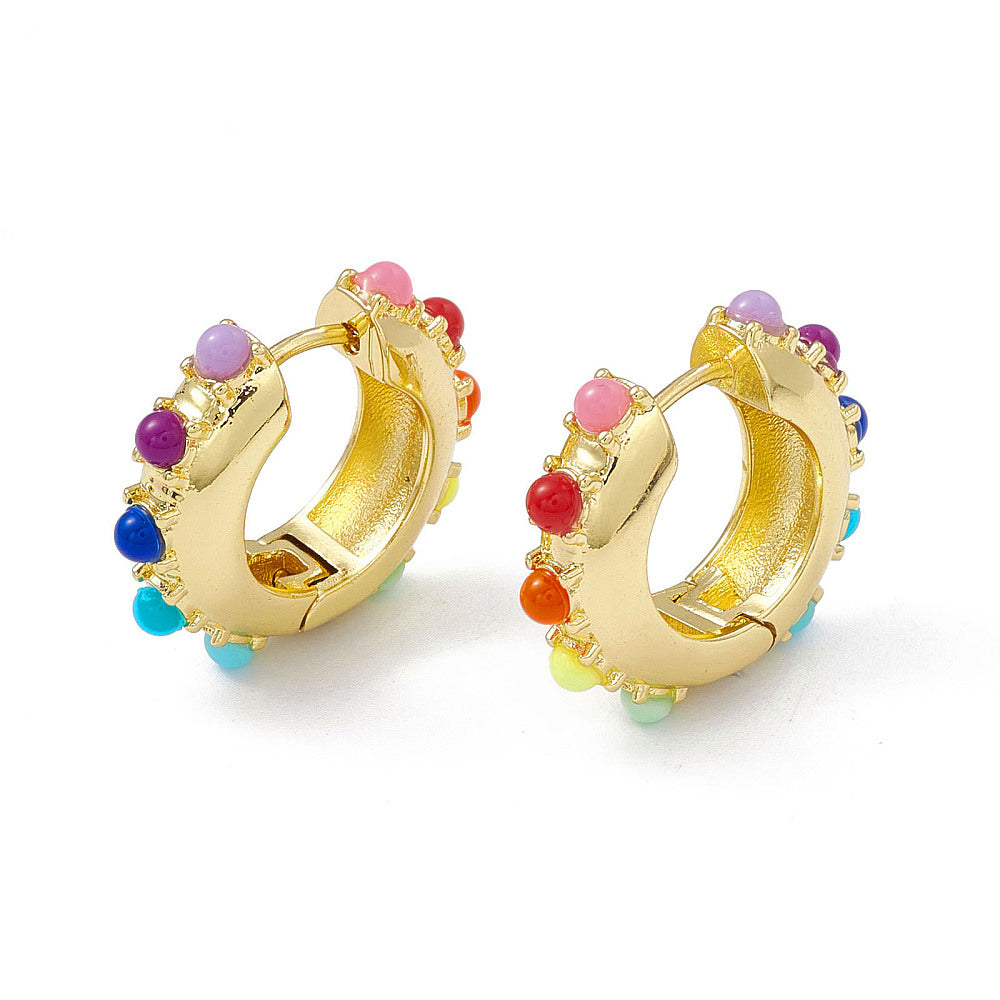 Circle of colors Hoop Earrings