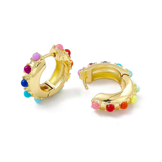 Circle of colors Hoop Earrings