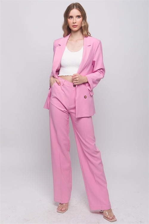 "NORMA" STRAIGHT LEG BLAZER PANTS