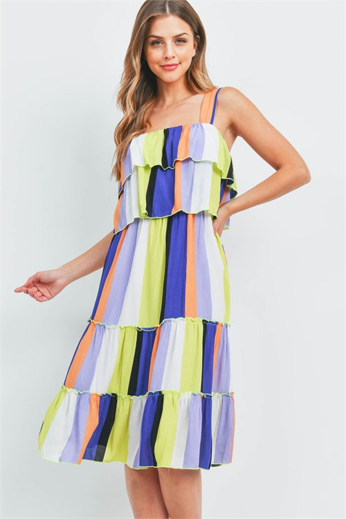 "NEON LINES" SUMMER DRESS