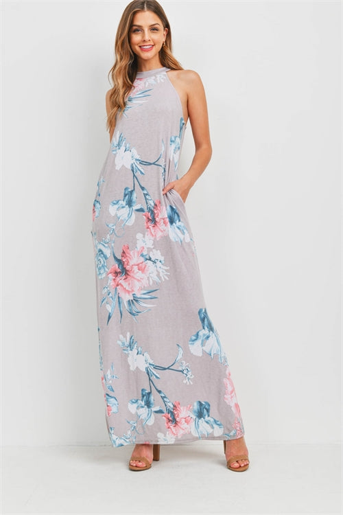 "AWESOME FLOWERS" MAXI DRESS